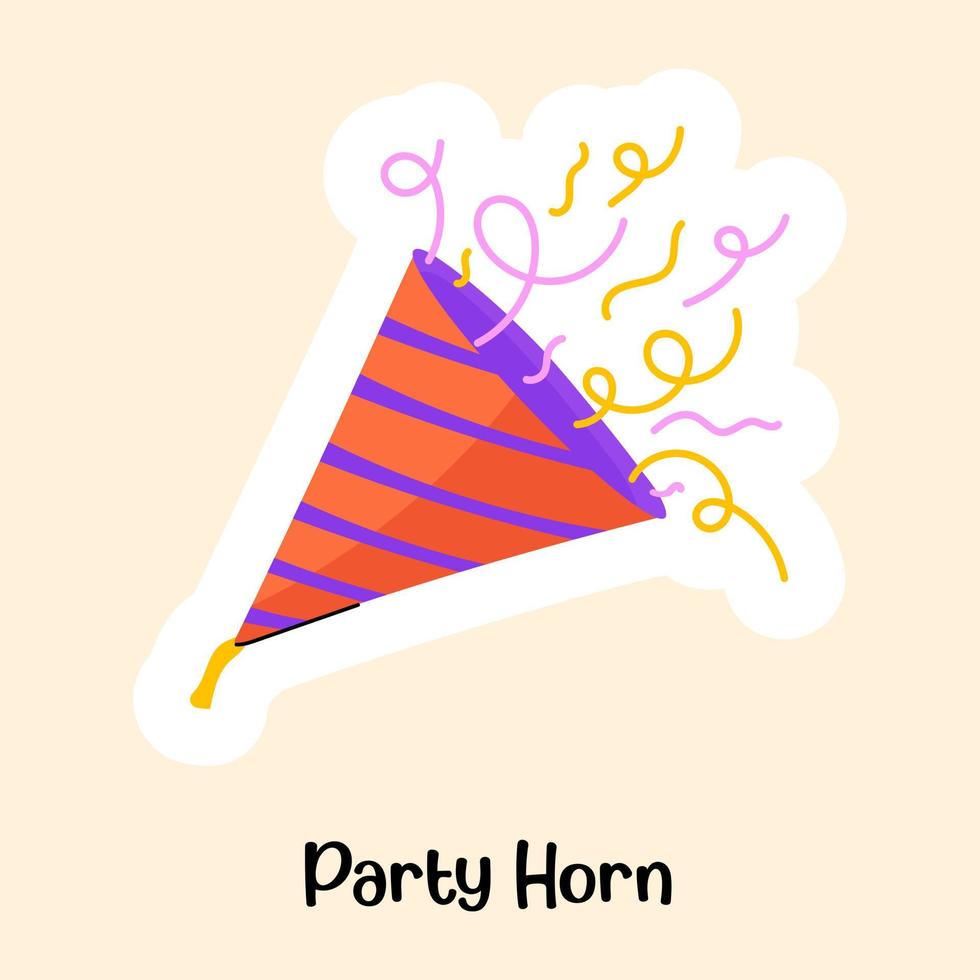 Party Time horn vector