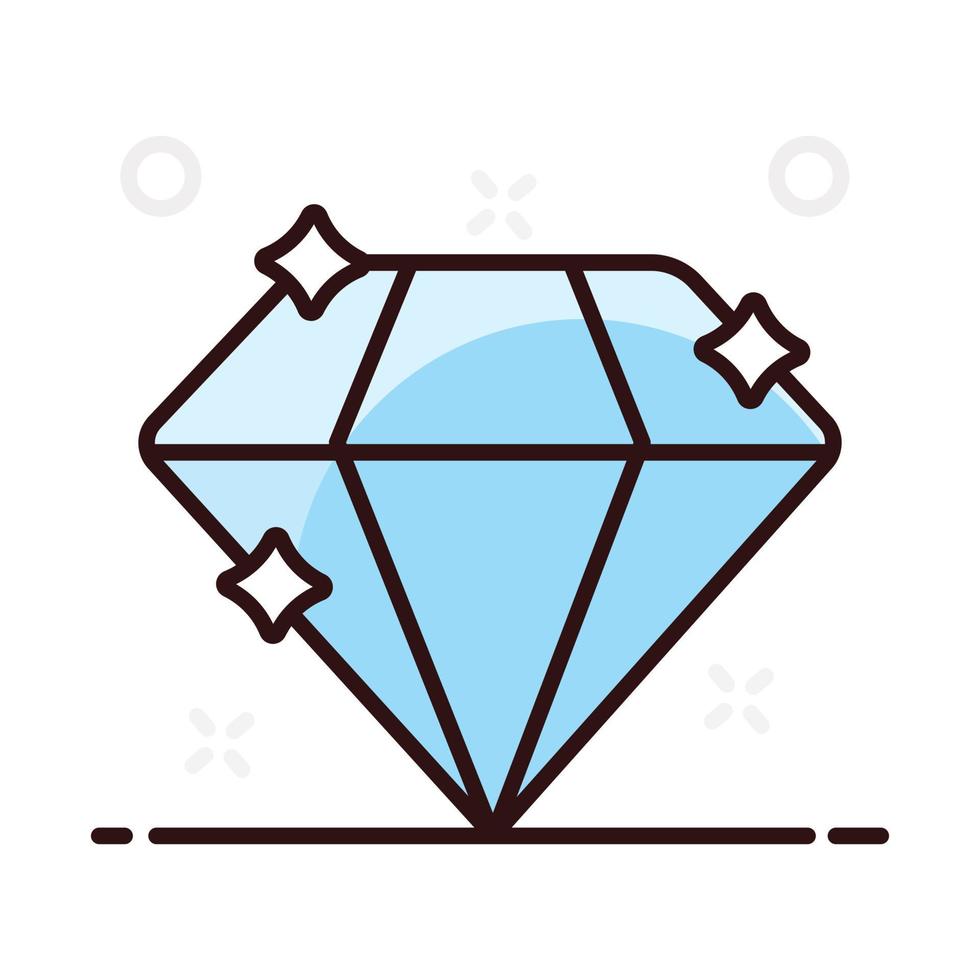 Diamond Carbon crystallized structure vector