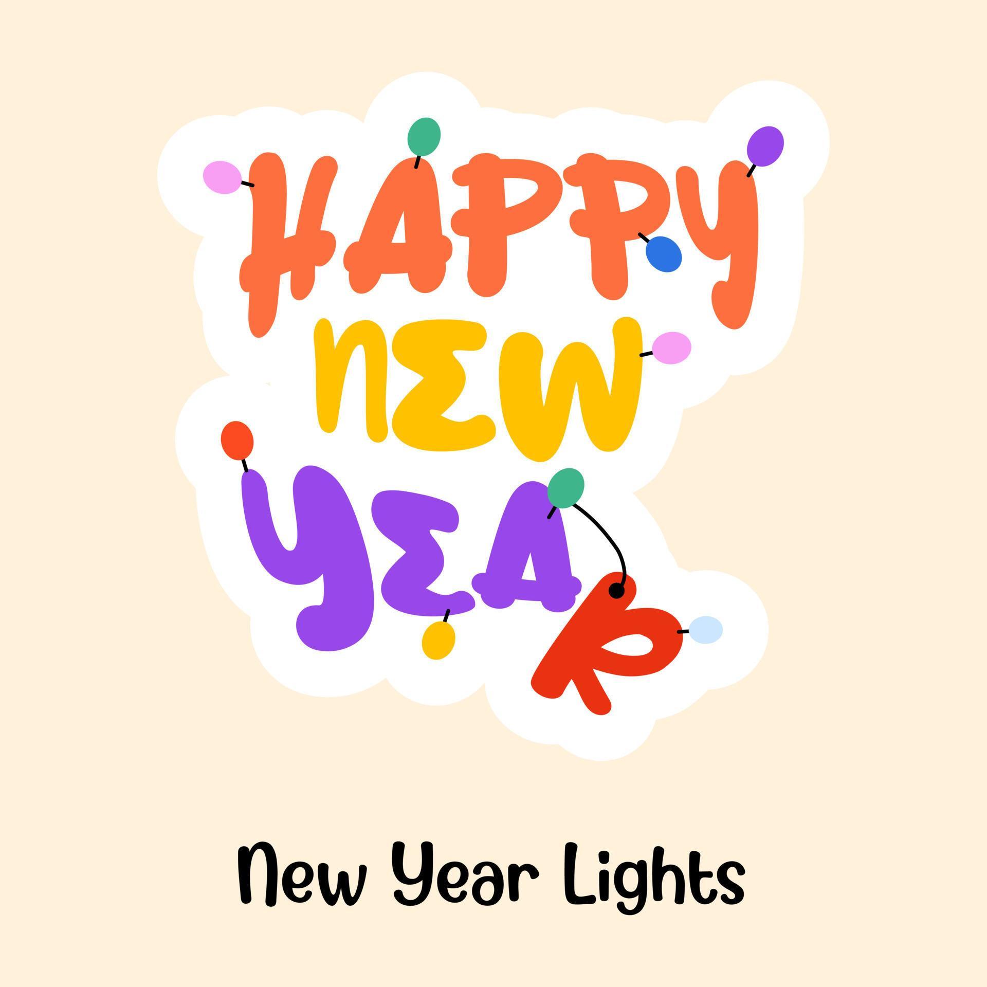 New Year Lights 4986264 Vector Art at Vecteezy