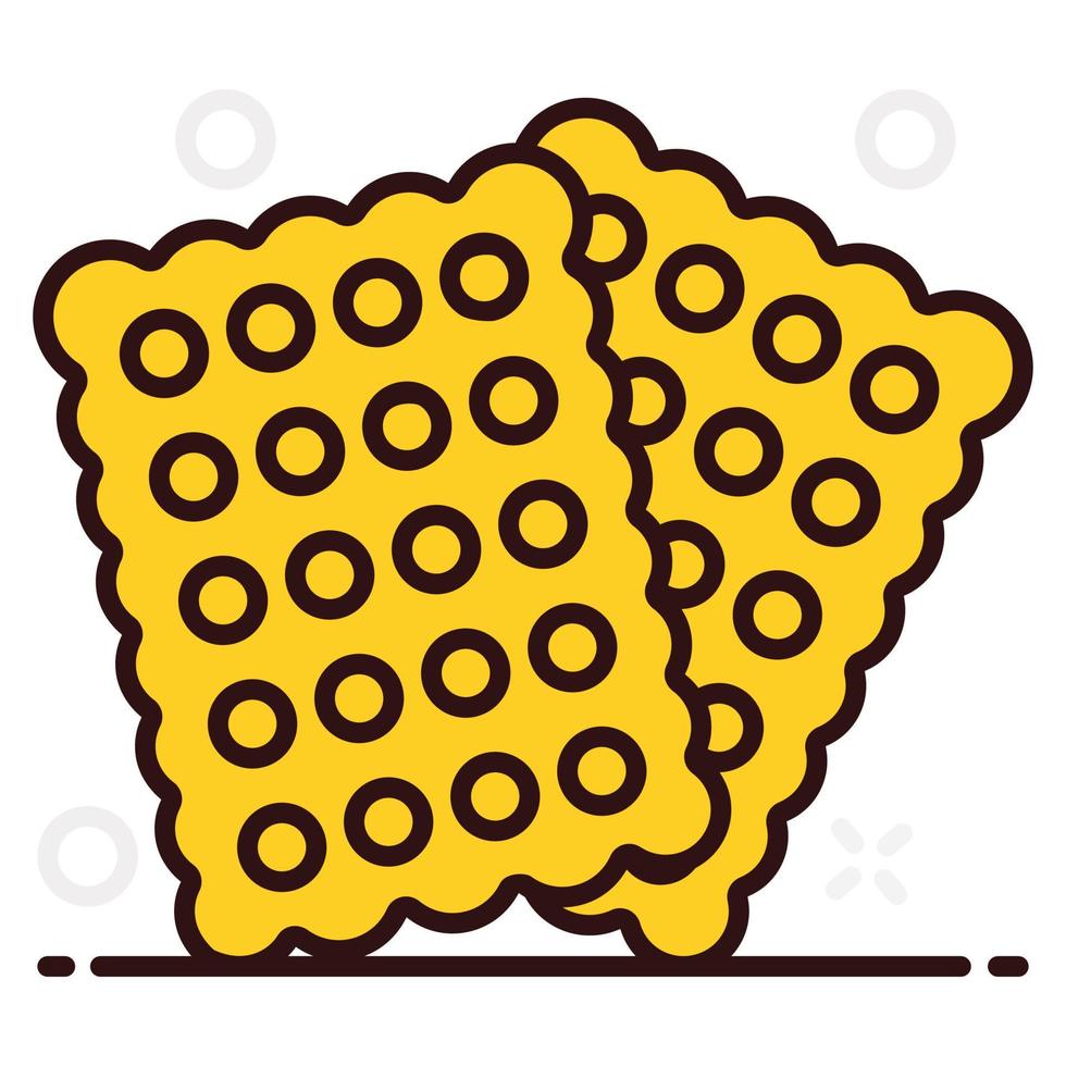 Crispy and crunchy crackers vector