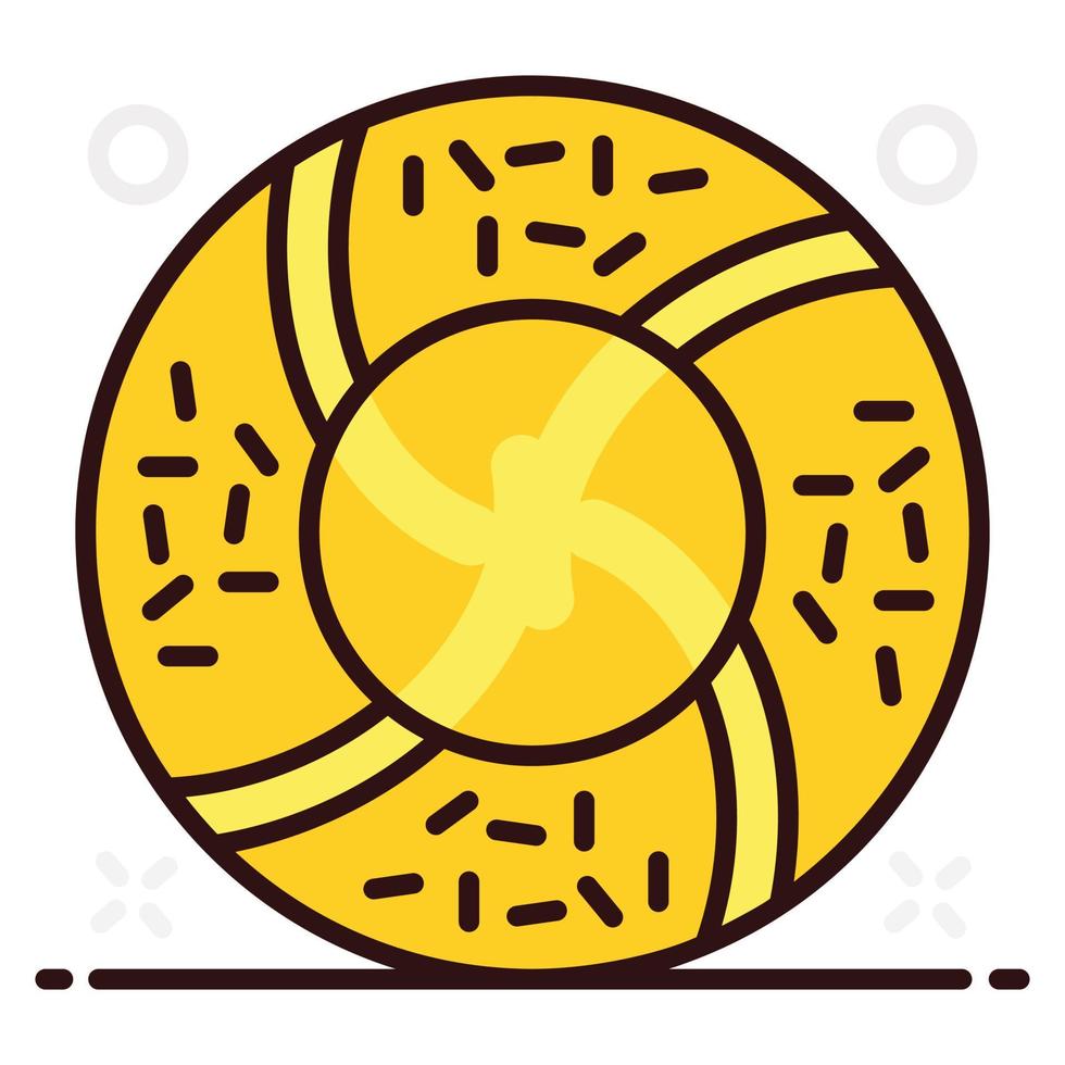 diseño de icono de estilo donut vector