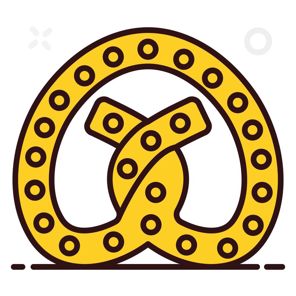 Sweet pretzel style vector