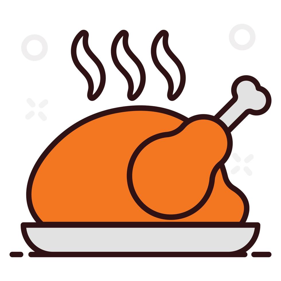 Barbeque Chicken Turkey vector