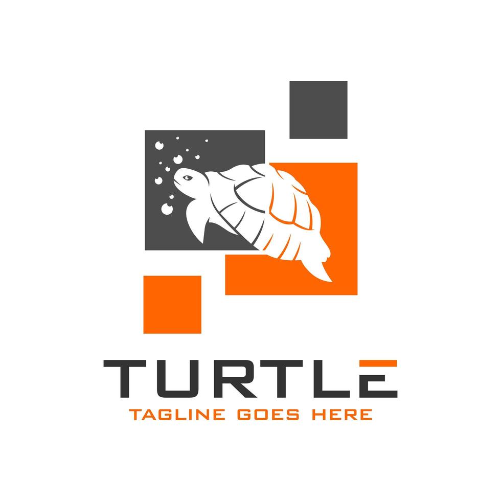 plantilla de diseño de logotipo de tortuga vector