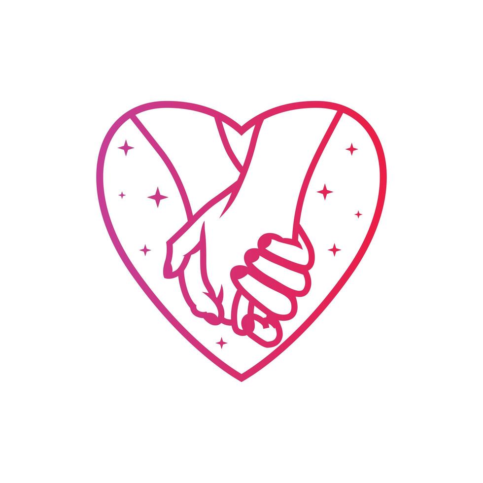 romantic couple modern logo vector