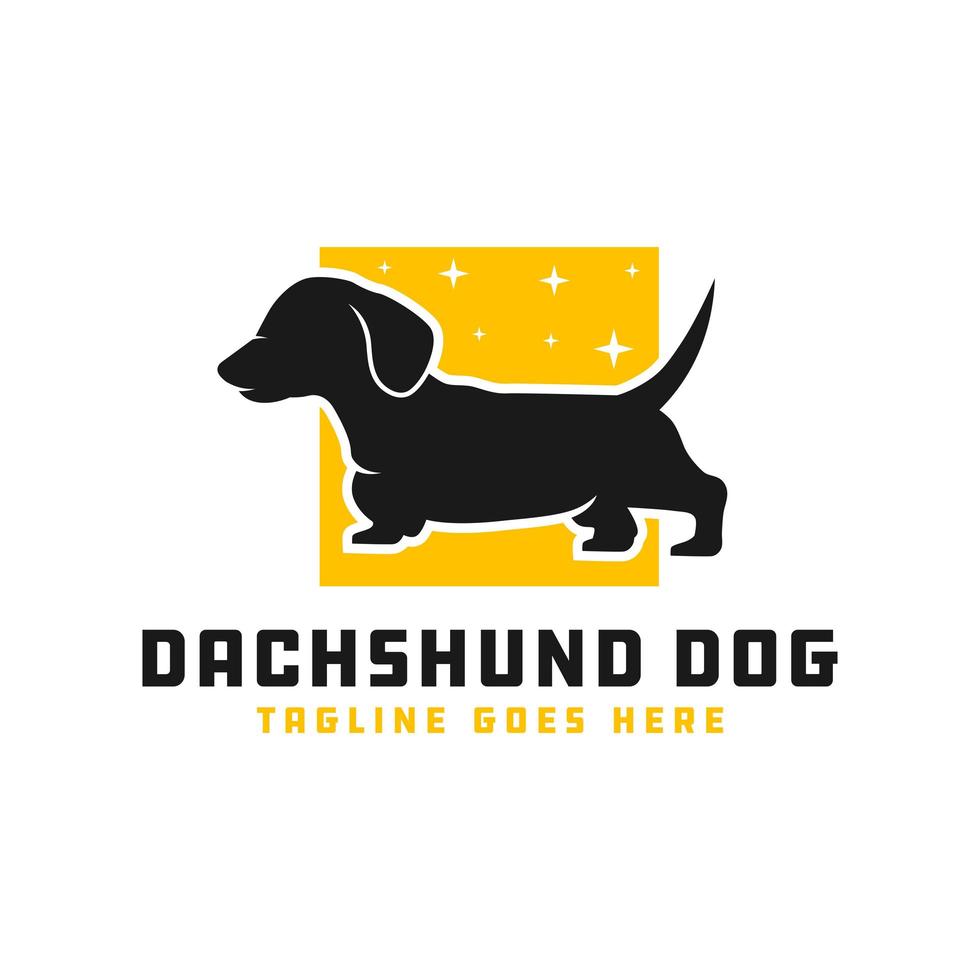 modern dog animal logo vector