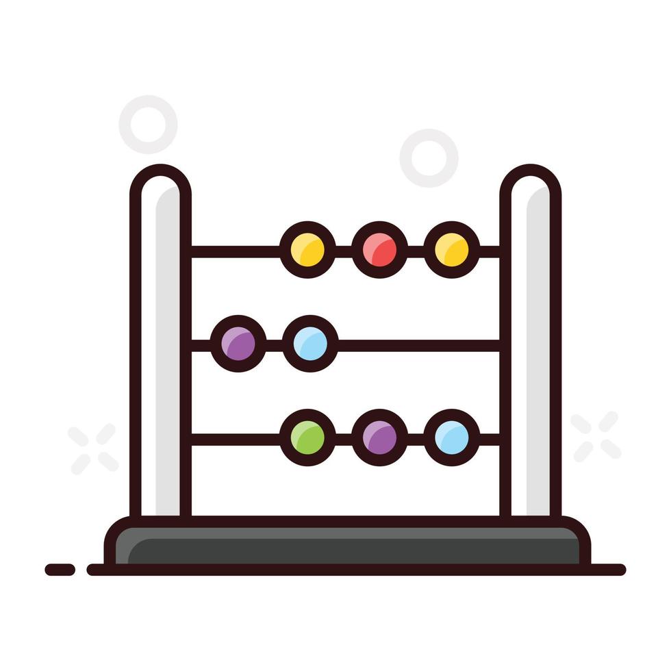Primary counting education Abacus vector