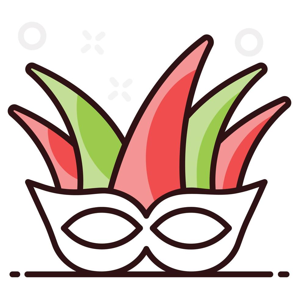 Masquerade  decorative mask vector