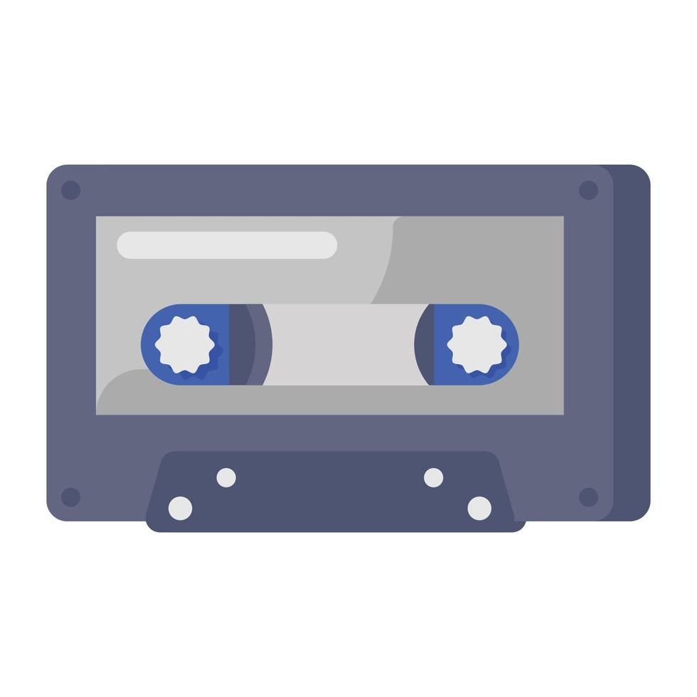 Audio cassette tape vector