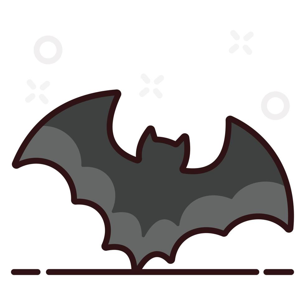 Flying bat animals vector