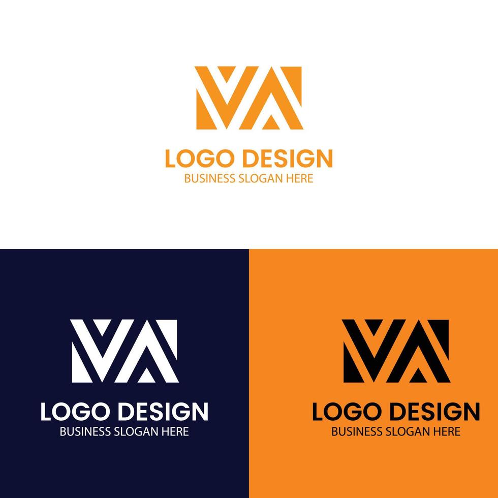 logotipo de va, logotipo de la letra va, logotipo de va profesional, diseño de logotipo de va, resumen, signo, icono, símbolo, negocio, ilustración, palabra, texto, internet, botón, banner, diseño, web, advertencia, vector, concepto, día vector