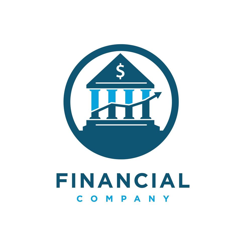 home financial logo design template vector