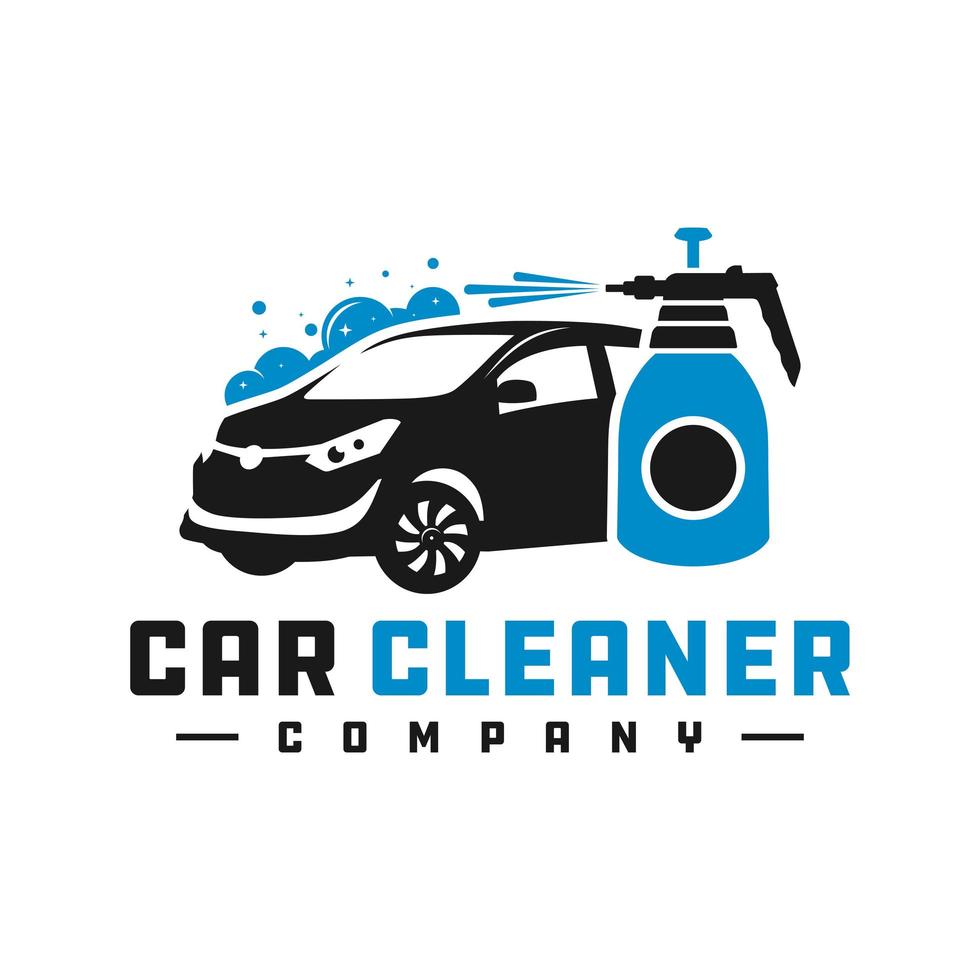 Car cleaning liquid logo vector
