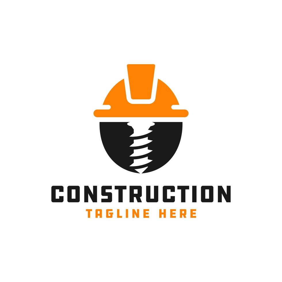 logotipo de construcción de edificios modernos vector