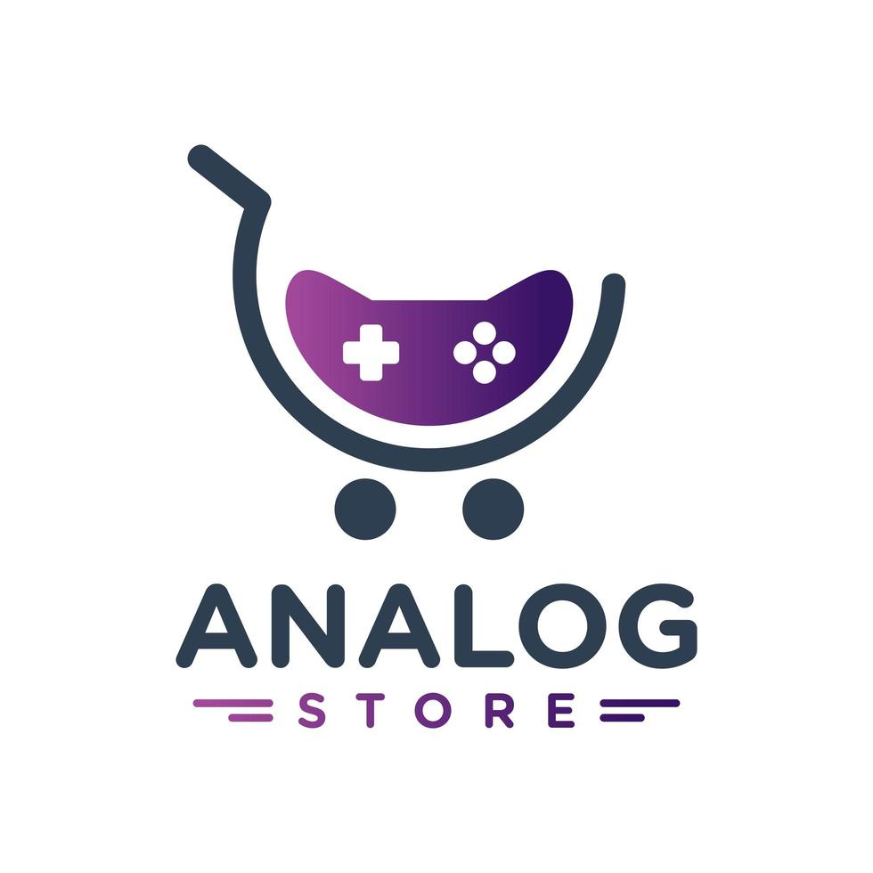 store logo sales joystick game vector