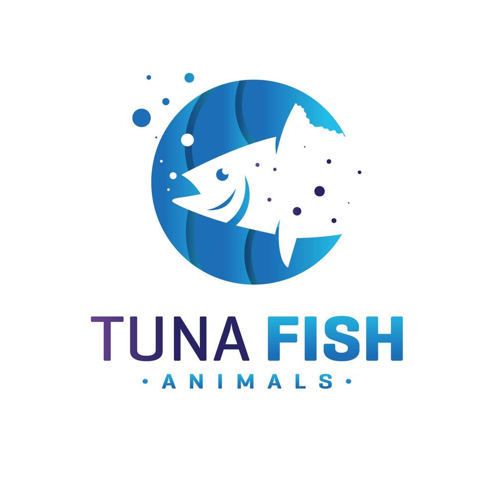 tuna vector logo design