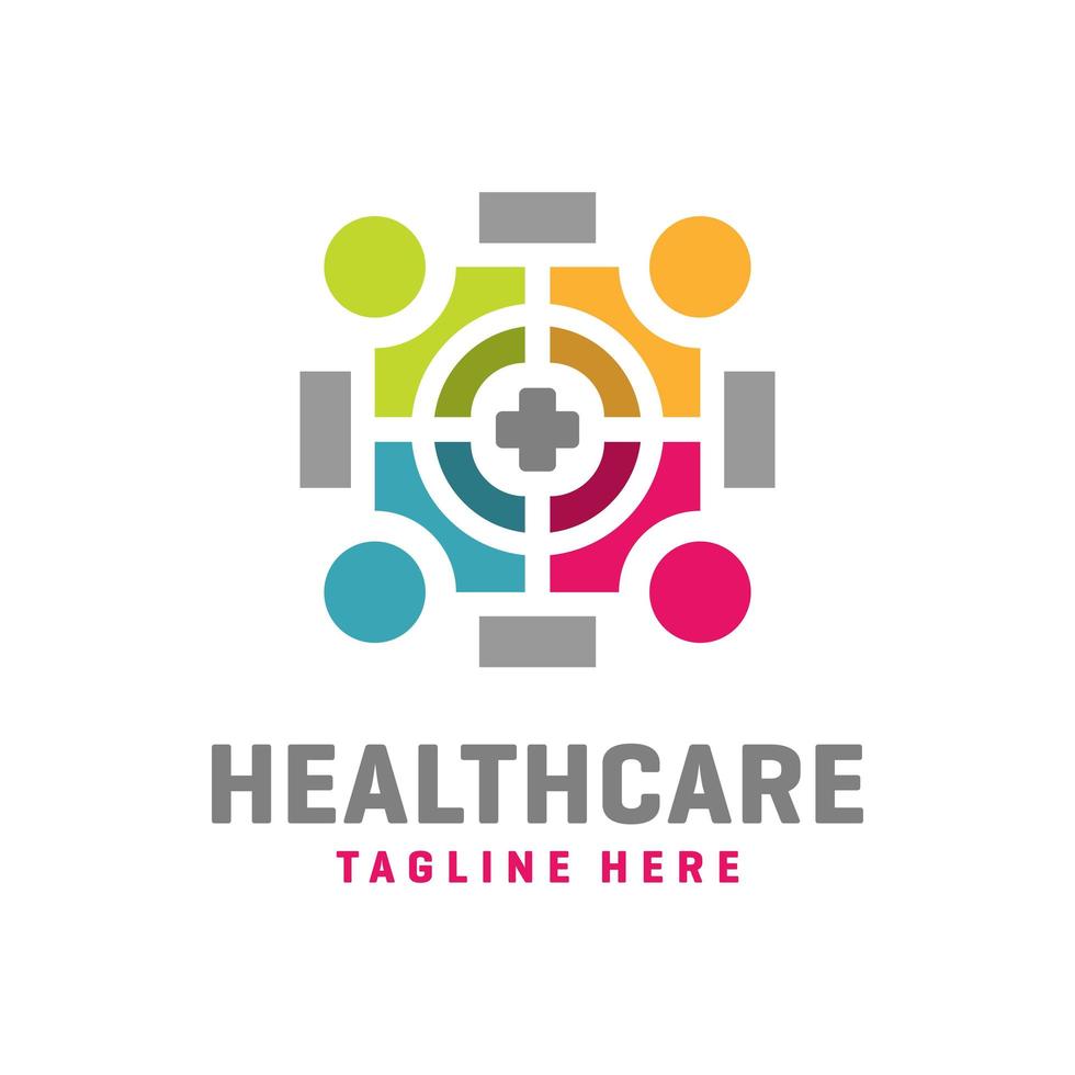 modern health community logo vector