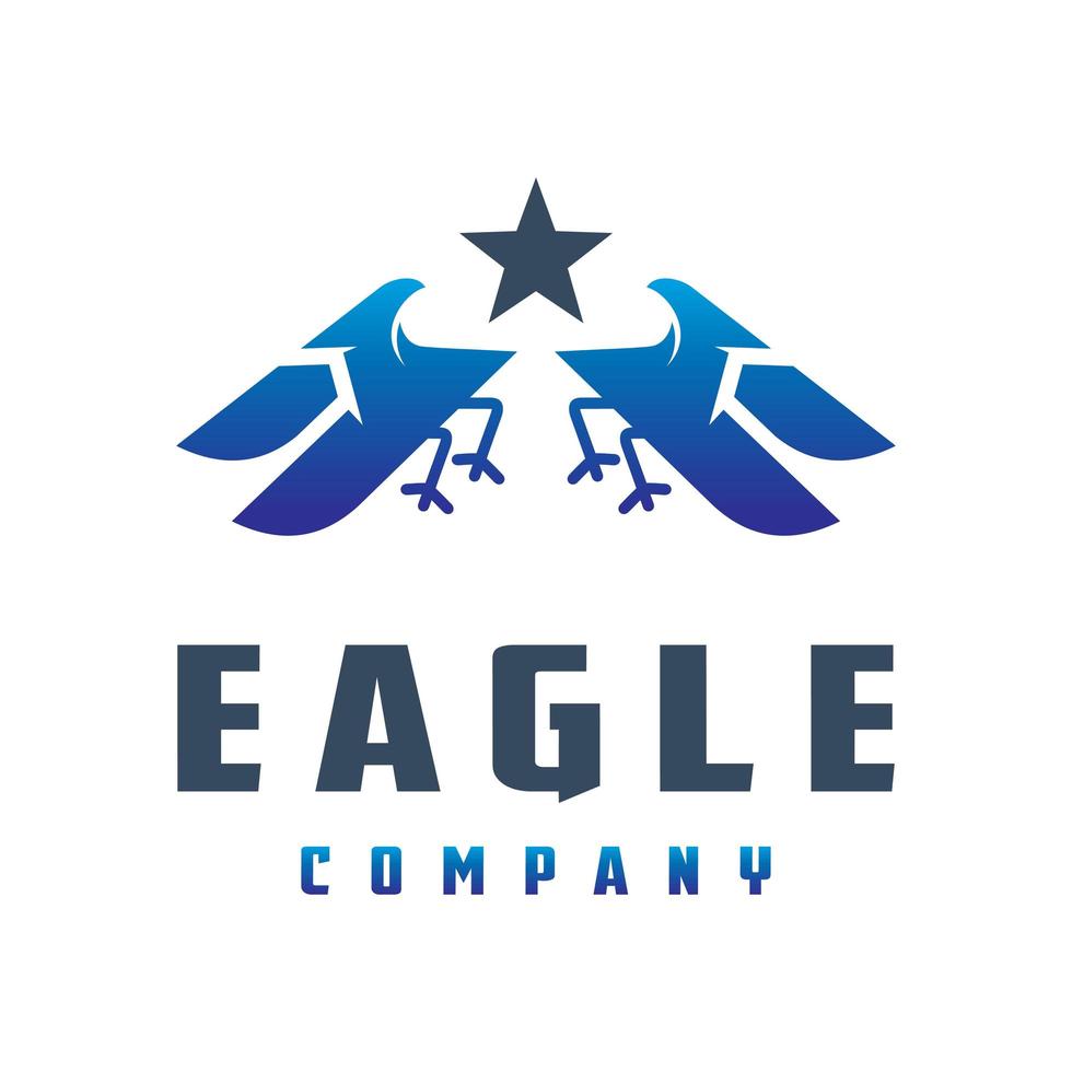 diseño de logotipo animal águila vector