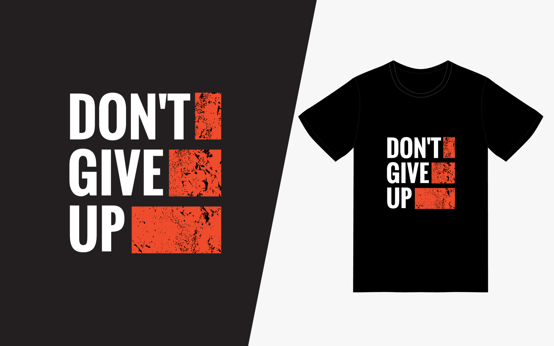 Don't Give Up Typography T-Shirt 4987655 Vector Art at Vecteezy