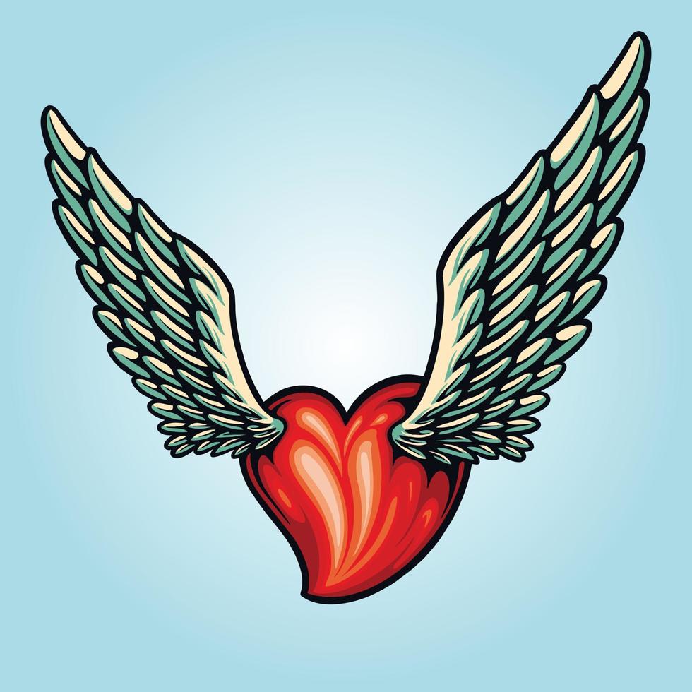 Flying Hearts Love  Beautiful Happy Valentine vector