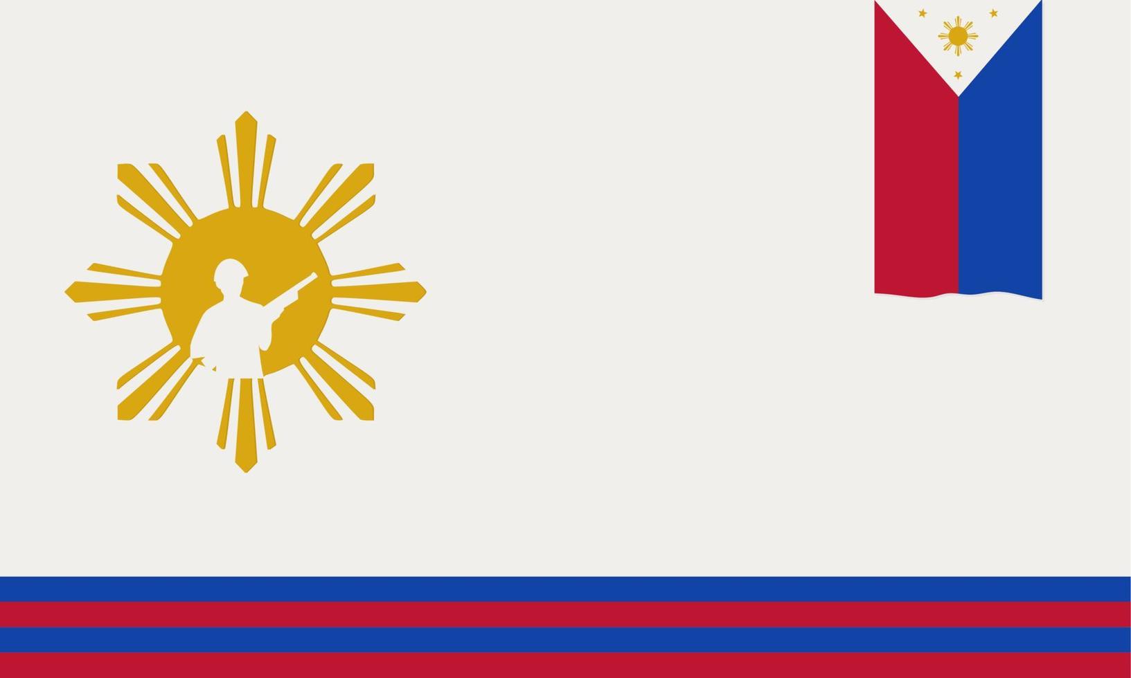 Background Bonifacio Day vector illustration. Background Rizal Day Vector Illustration, and Copy Space Area. Suitable to be placed on content with that theme.