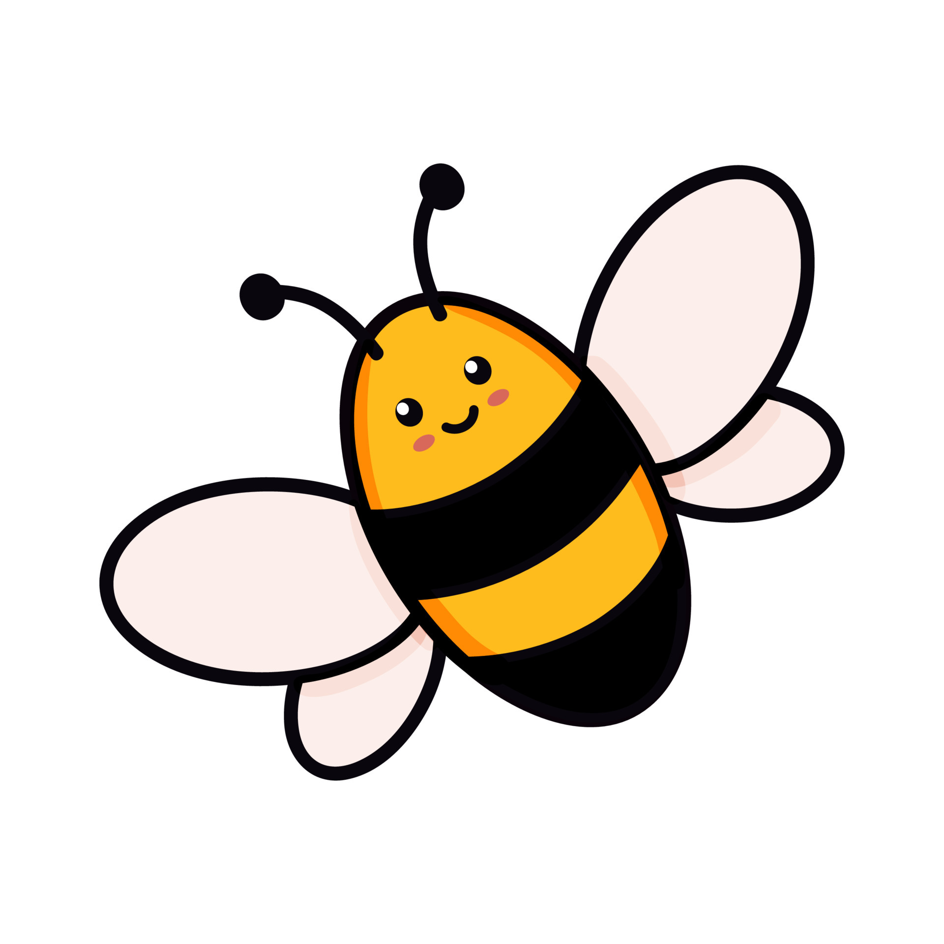 Adorable Bee Drawings bee cute drawing Great for nature lovers