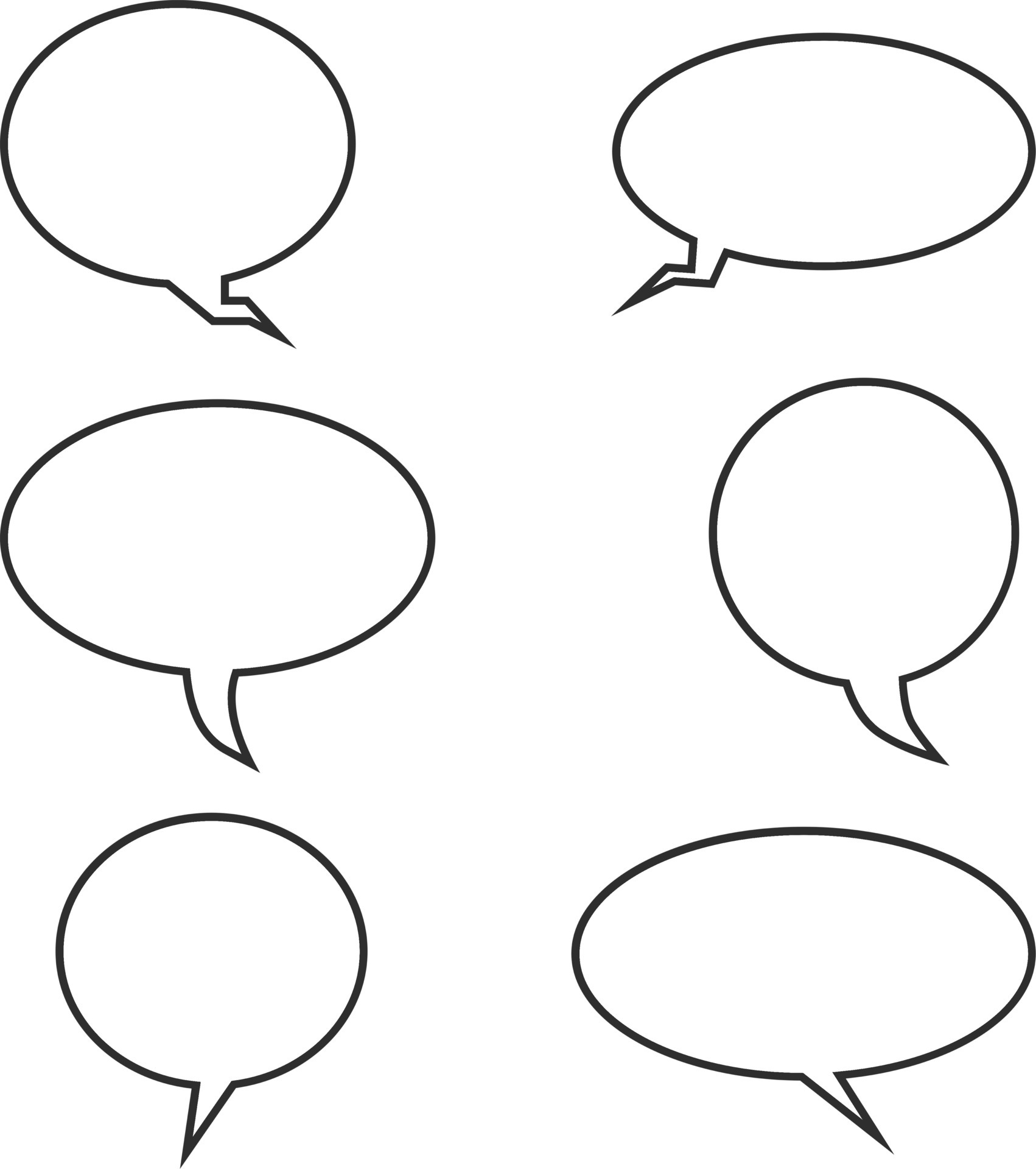 Set black and white bubble text 4988306 Vector Art at Vecteezy