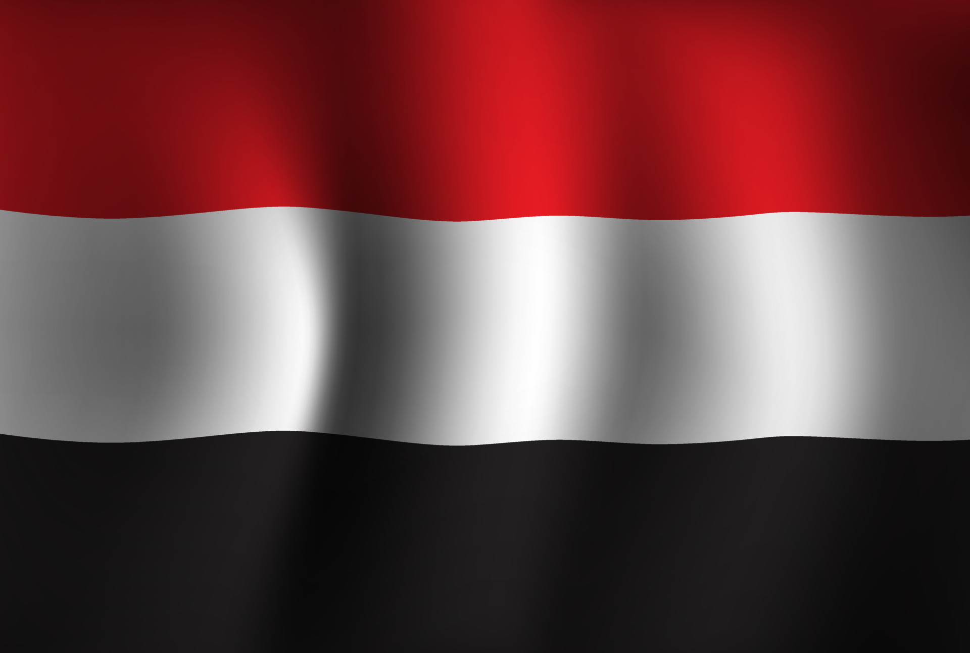 Yemen Flag Background Waving 3D. National Independence Day Banner