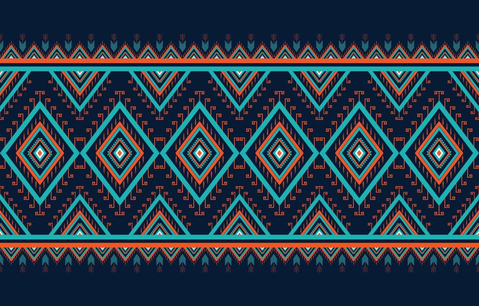 Ethnic pattern traditional background seamless pattern native Mexican textiles for print, fabric, carpet, batik, vector illustration embroidery style