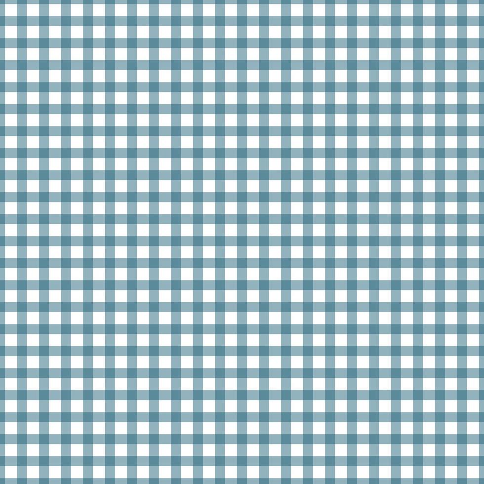 Gingham pattern seamless Plaid repeat vector in blue and white. Design for print, tartan, gift wrap, textiles, checkered background for tablecloths.