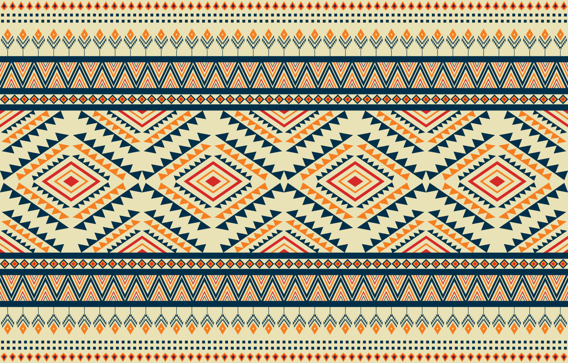 ethnic abstract triangle pattern tribal seamless pattern for