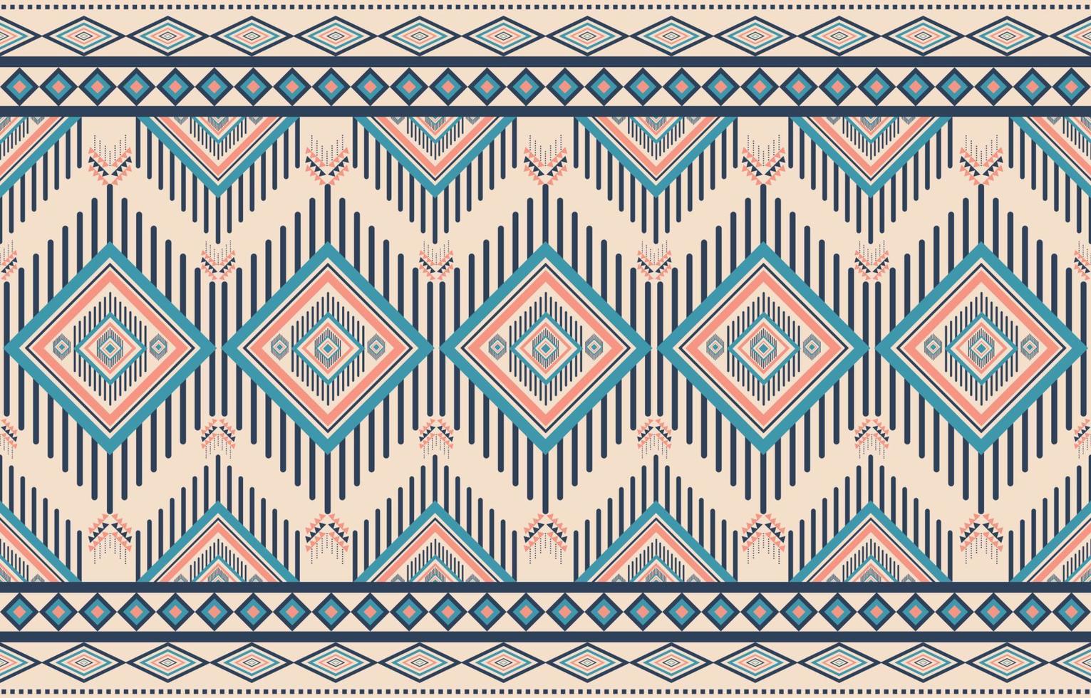 Ethnic abstract triangle pattern tribal seamless pattern for traditional Mexican textiles for print, fabric, carpet, batik. vector illustration embroidery style