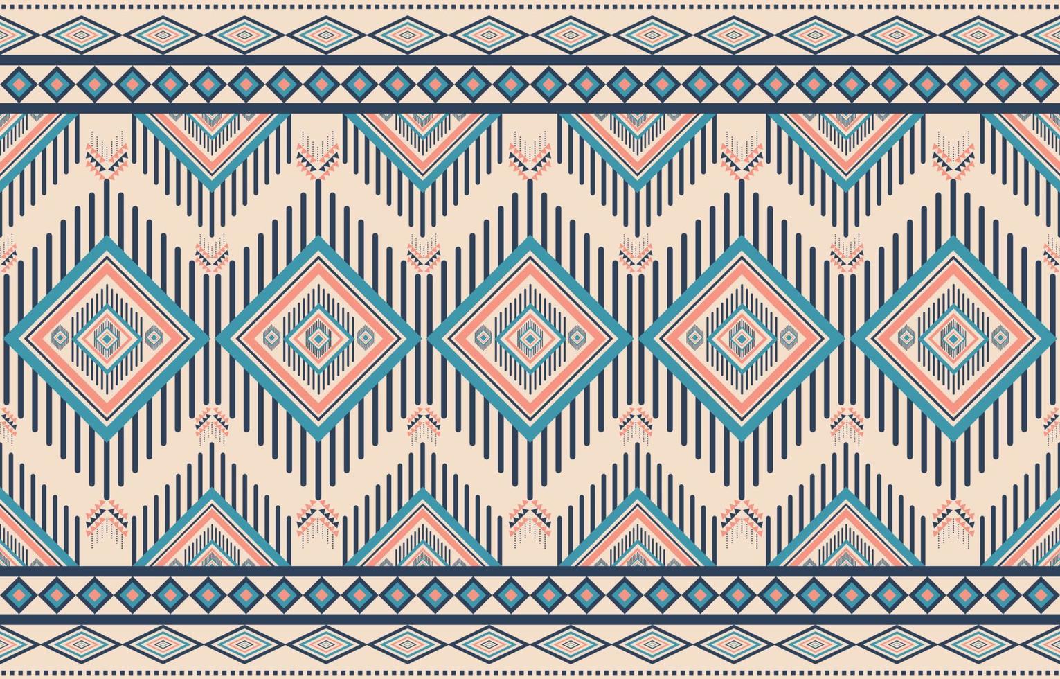 Ethnic abstract triangle pattern tribal seamless pattern for traditional Mexican textiles for print, fabric, carpet, batik. vector illustration embroidery style