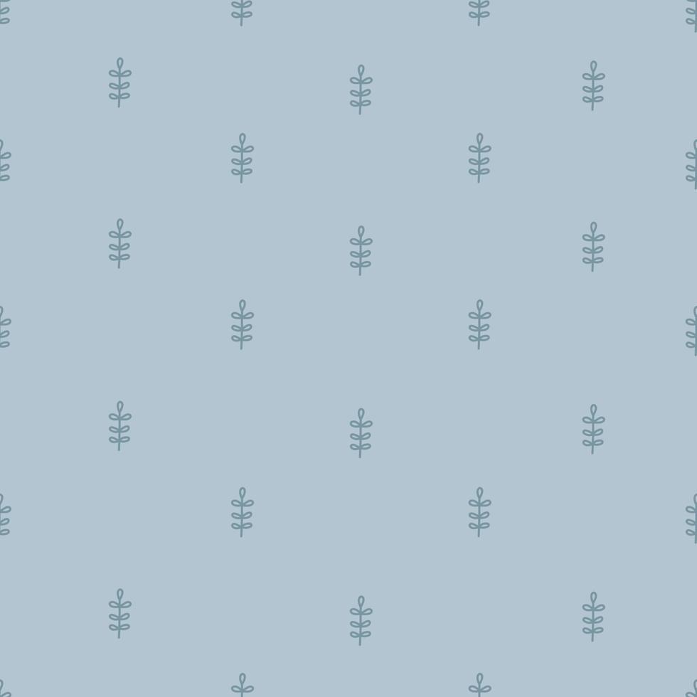 Tree on gray background seamless pattern for print, textile, wallpaper, fashion design Vector Illustration
