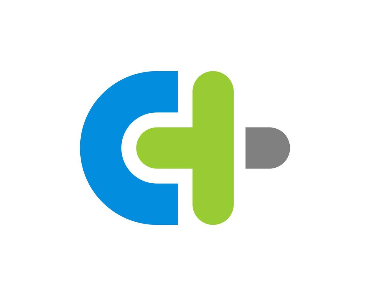 Abstract shape and health cross vector