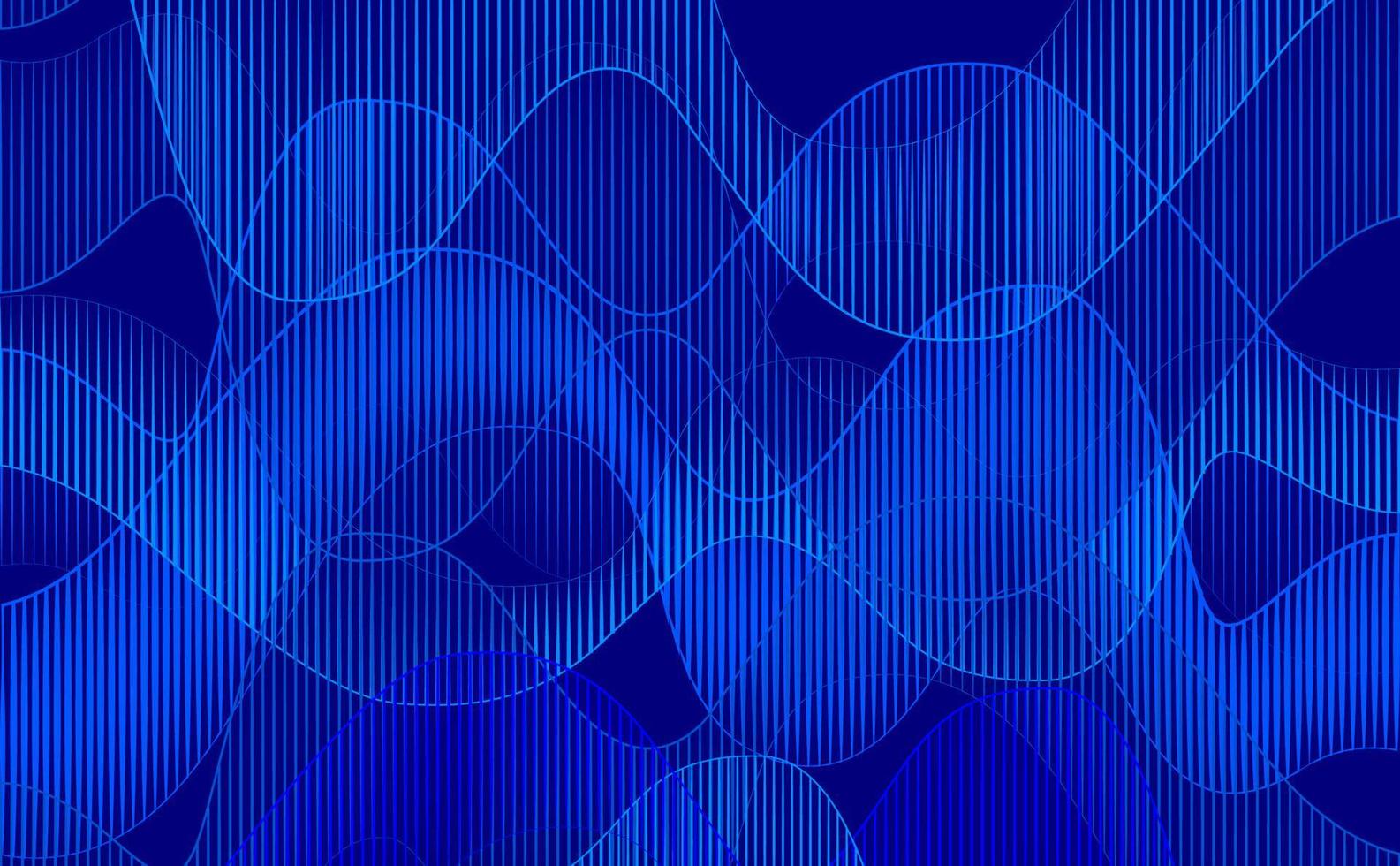 Blue Abstract background with curly lines style. Vector illustration