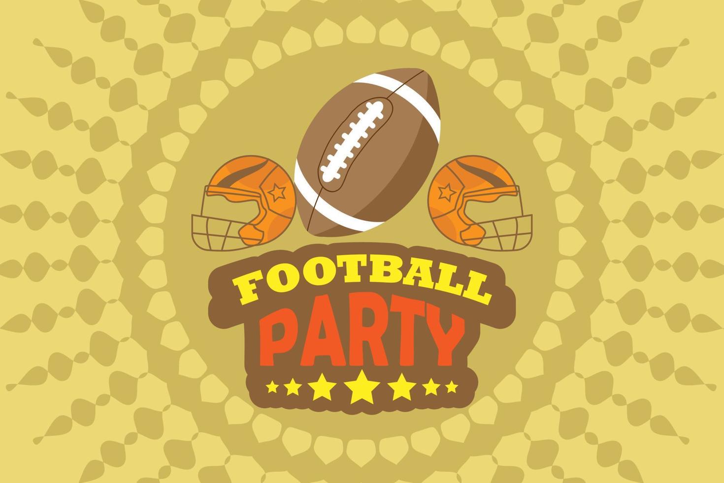 Super Bowl Retro Vector Background