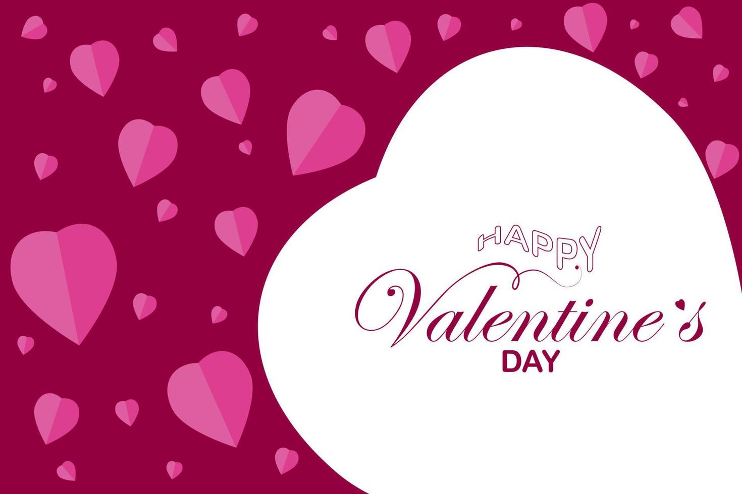 valentines day template background illustration, great for greeting cards, banners, posters vector