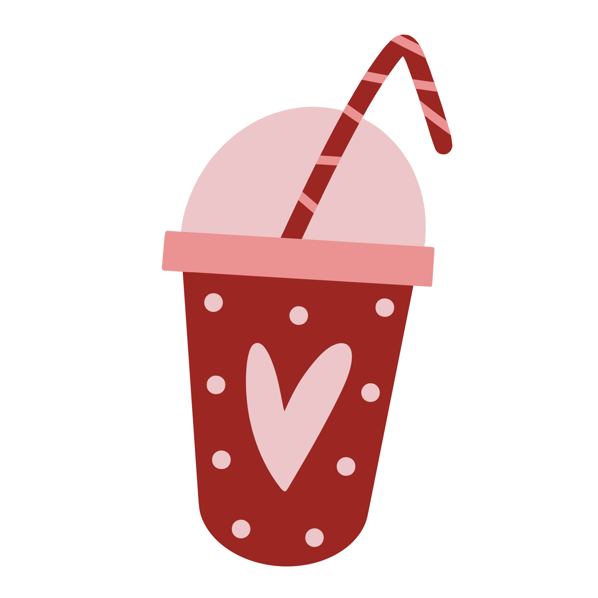 milkshake outline icon, refreshing beverage glass symbol, plastic