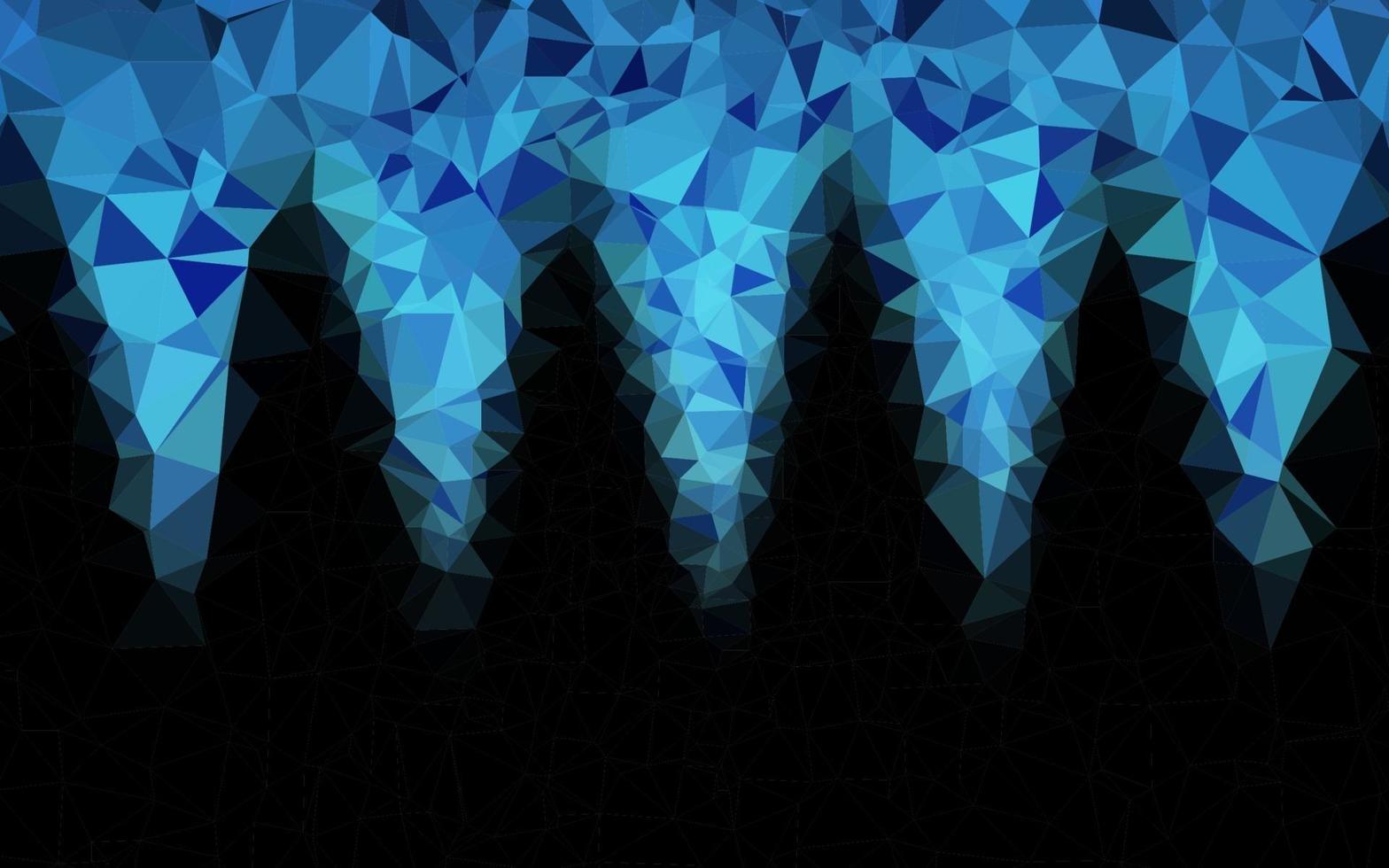 Fondo abstracto de polígono de vector azul oscuro.