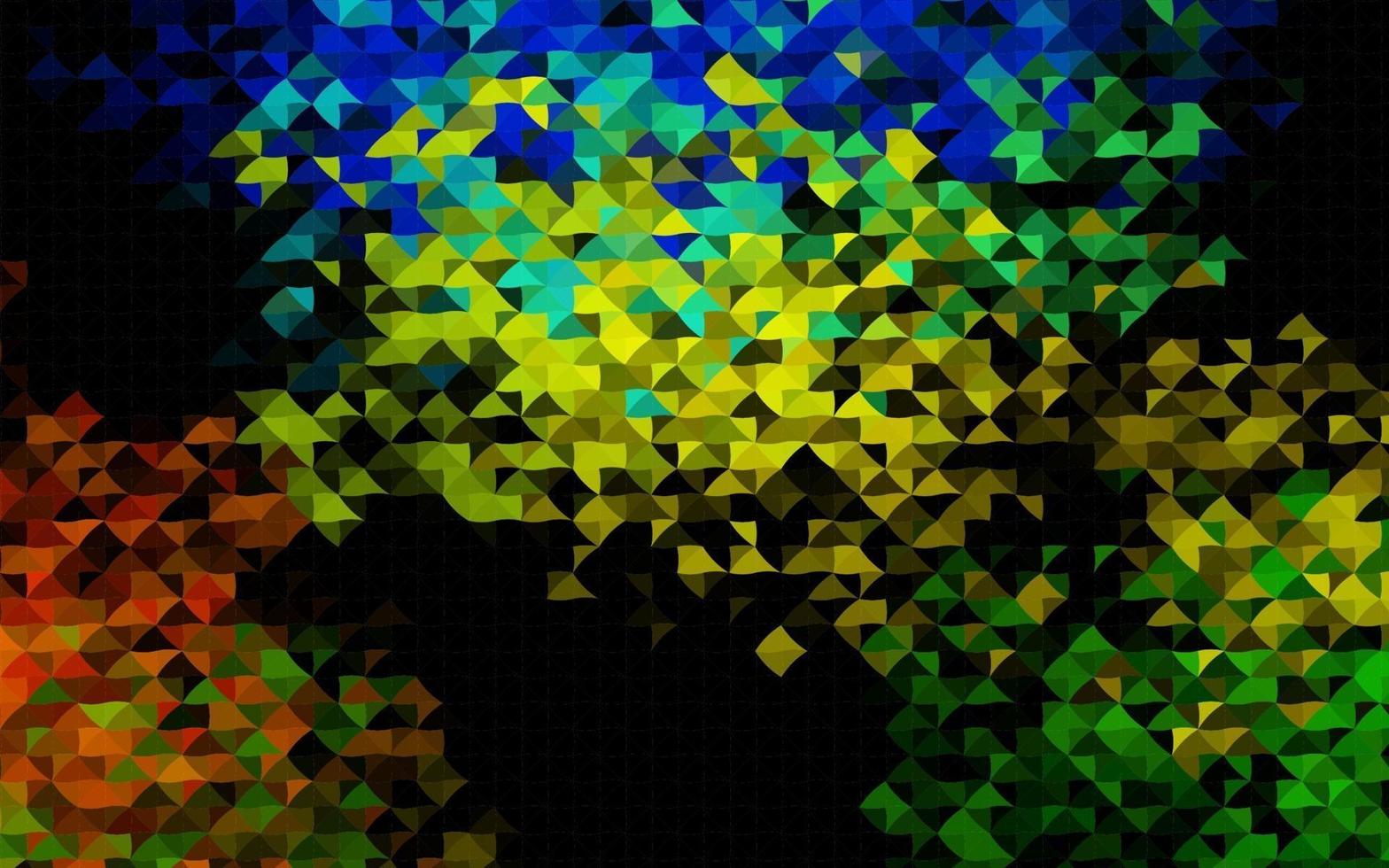 Dark Blue, Yellow vector template with crystals, triangles.