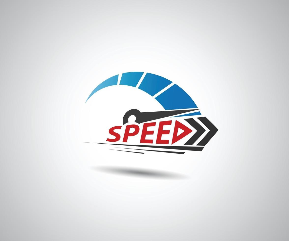 Speed. Logo racing event. Speedometer vector