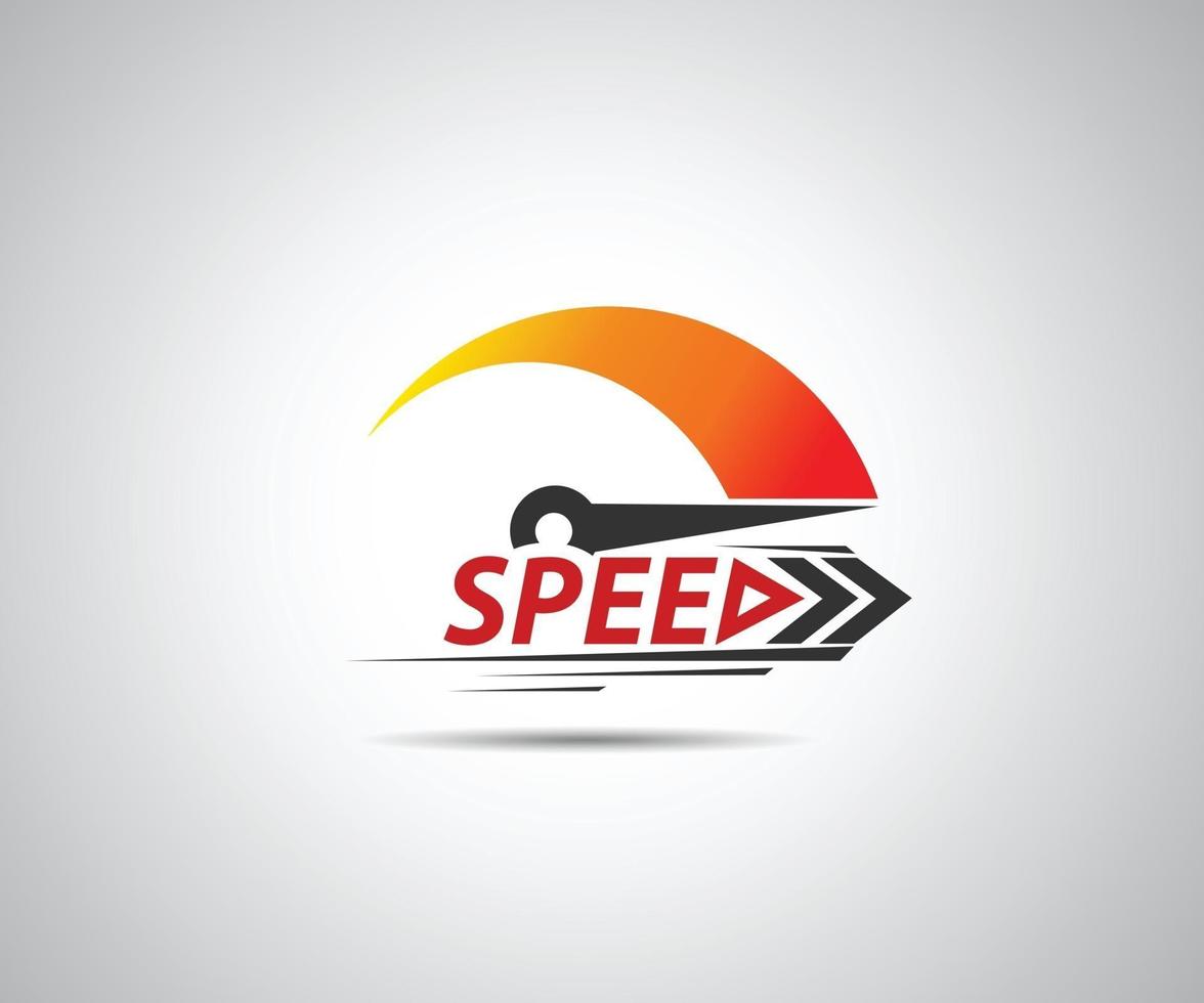 Speed. Logo racing event. Speedometer vector