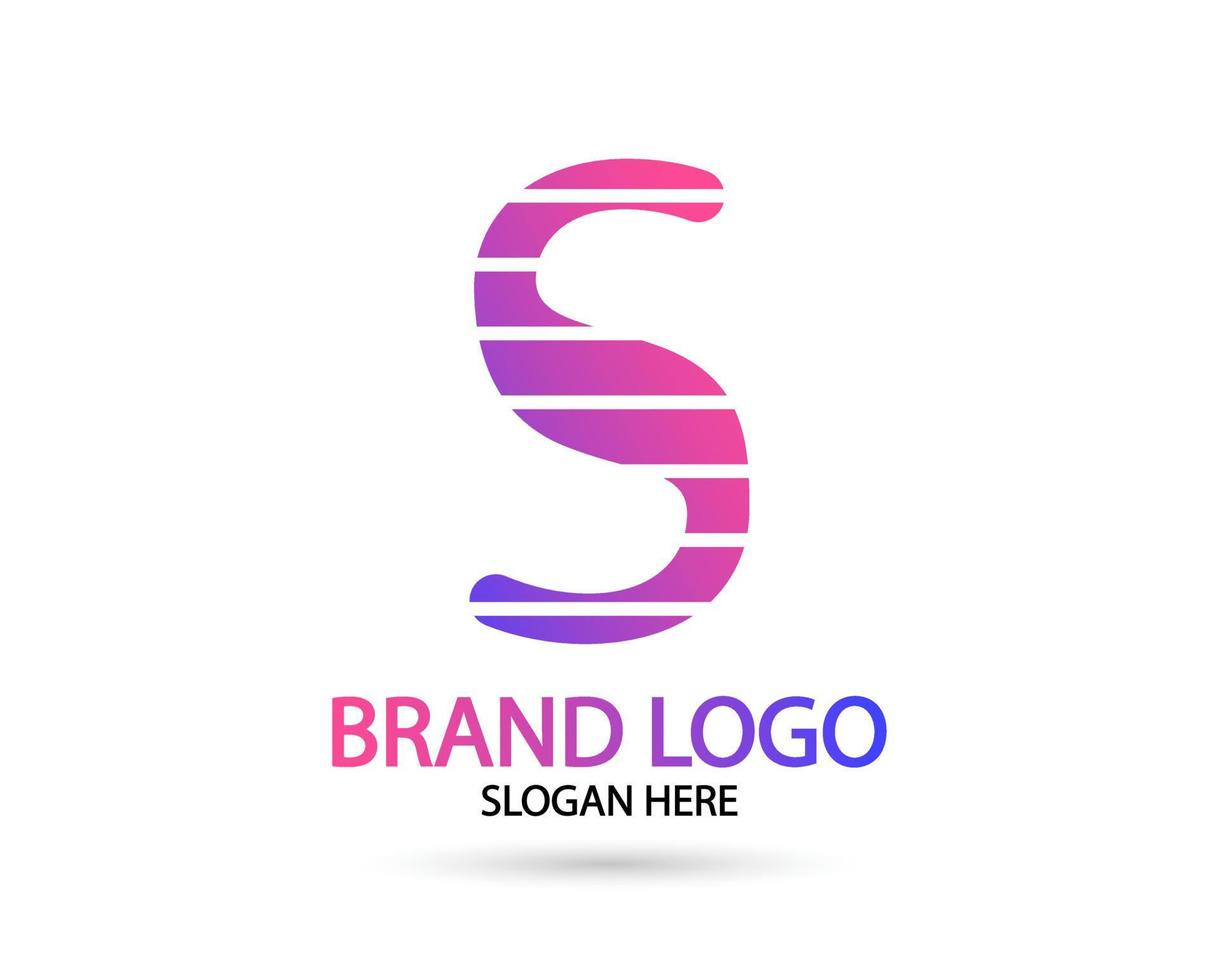 Abstract Gradient S Logo. Letter S Logo vector design