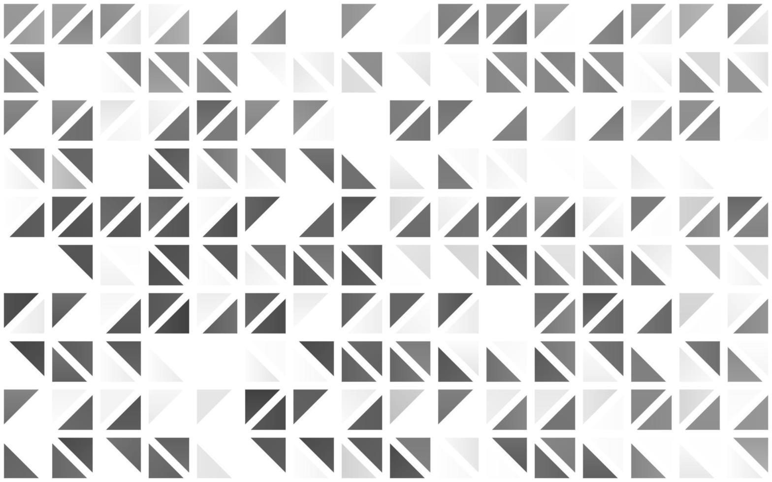 Plantilla transparente de vector gris plateado claro con cristales, triángulos.