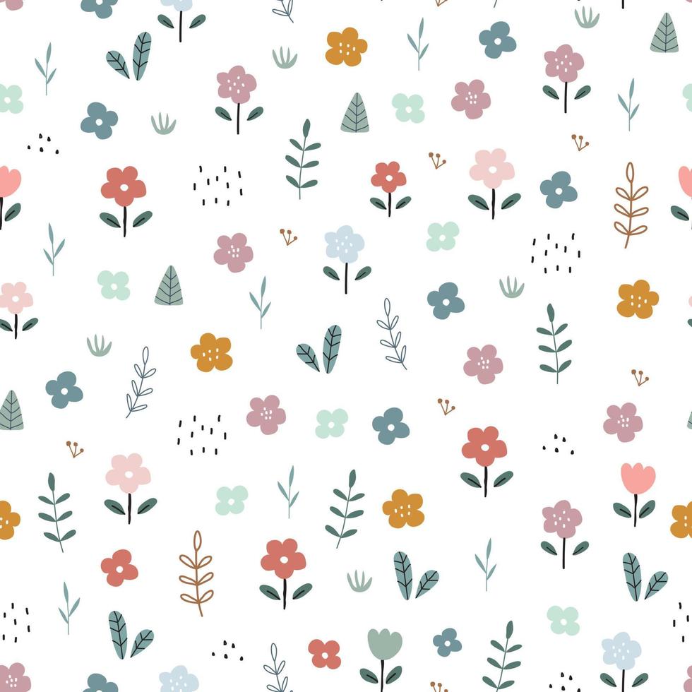 vector patrón de flores en estilo de dibujos animados hay hermosas flores y hojas dibujadas a mano sobre fondo blanco el diseño utilizado para impresión, fondos de pantalla, decoración, tela, textiles 4990192 vector patrón de flores en estilo de dibujos animados hay hermosas flores y hojas dibujadas a mano sobre fondo blanco el diseño utilizado para impresión, fondos de pantalla, decoración, tela, textiles 4990192