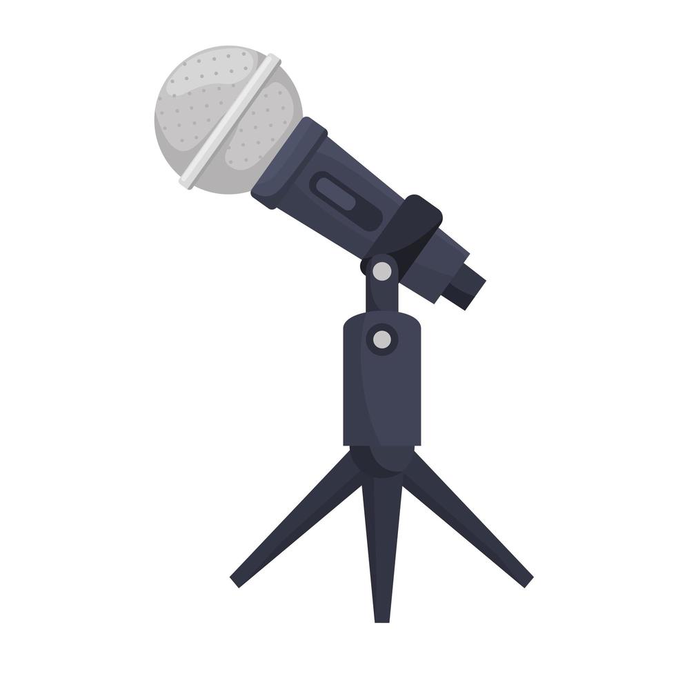 classic microphone device vector