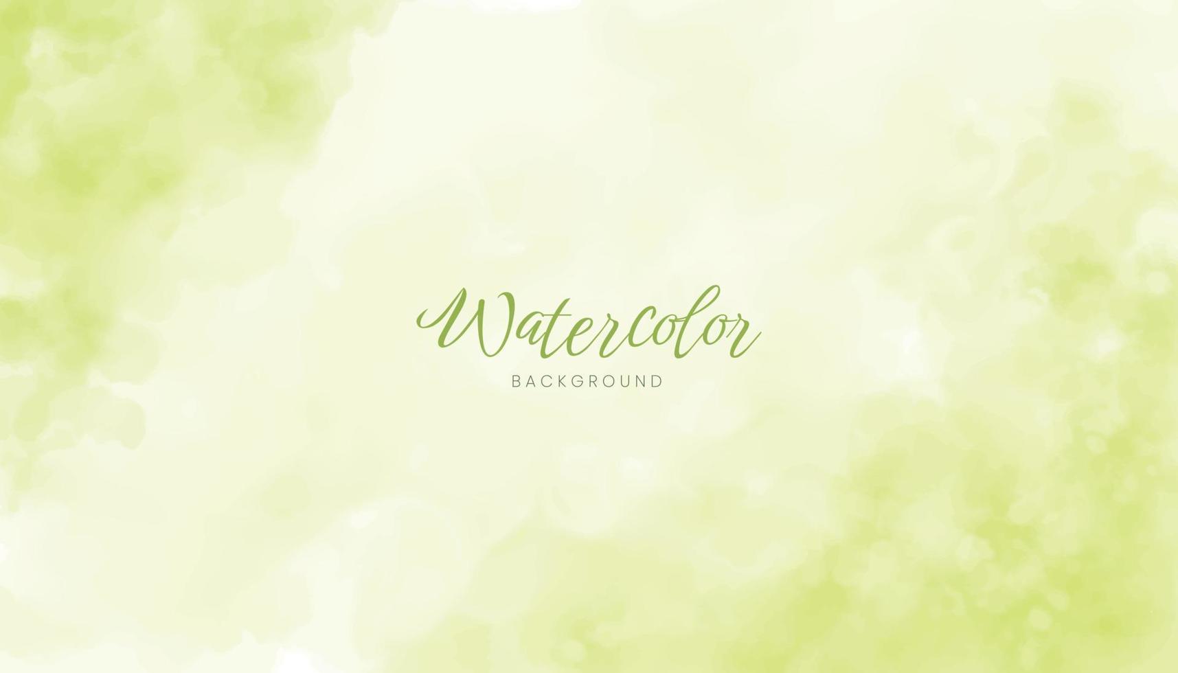 green abstract watercolor texture background design vector