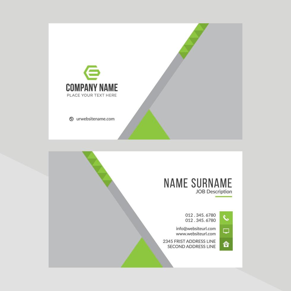 Free Modern Creative Business Card Template vector