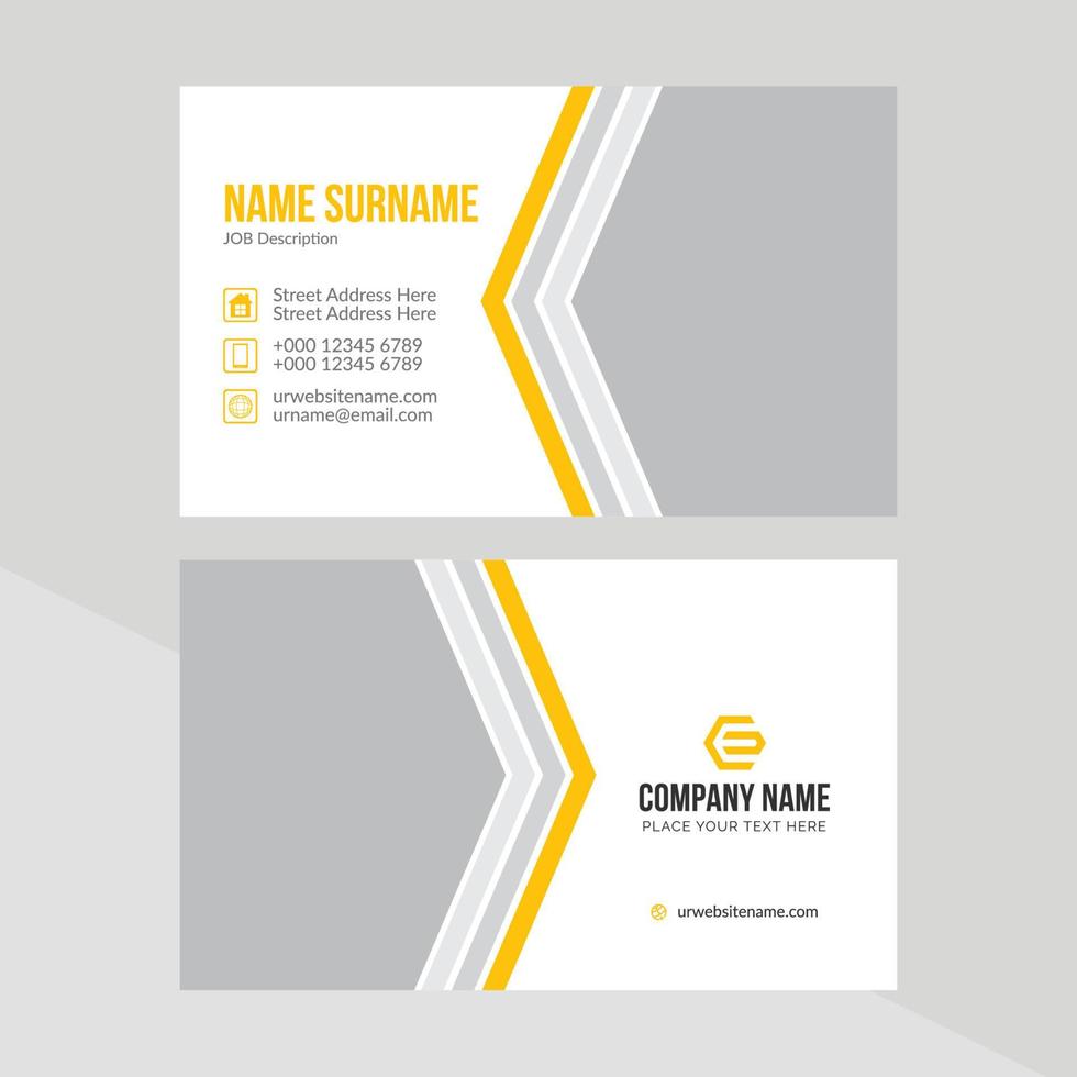 Free Modern Creative Business Card Template vector